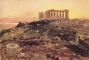 Frederic E.Church The Parthenon from the Southeast Spain oil painting artist